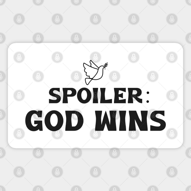 spoiler god wins Magnet by OnlyHumor